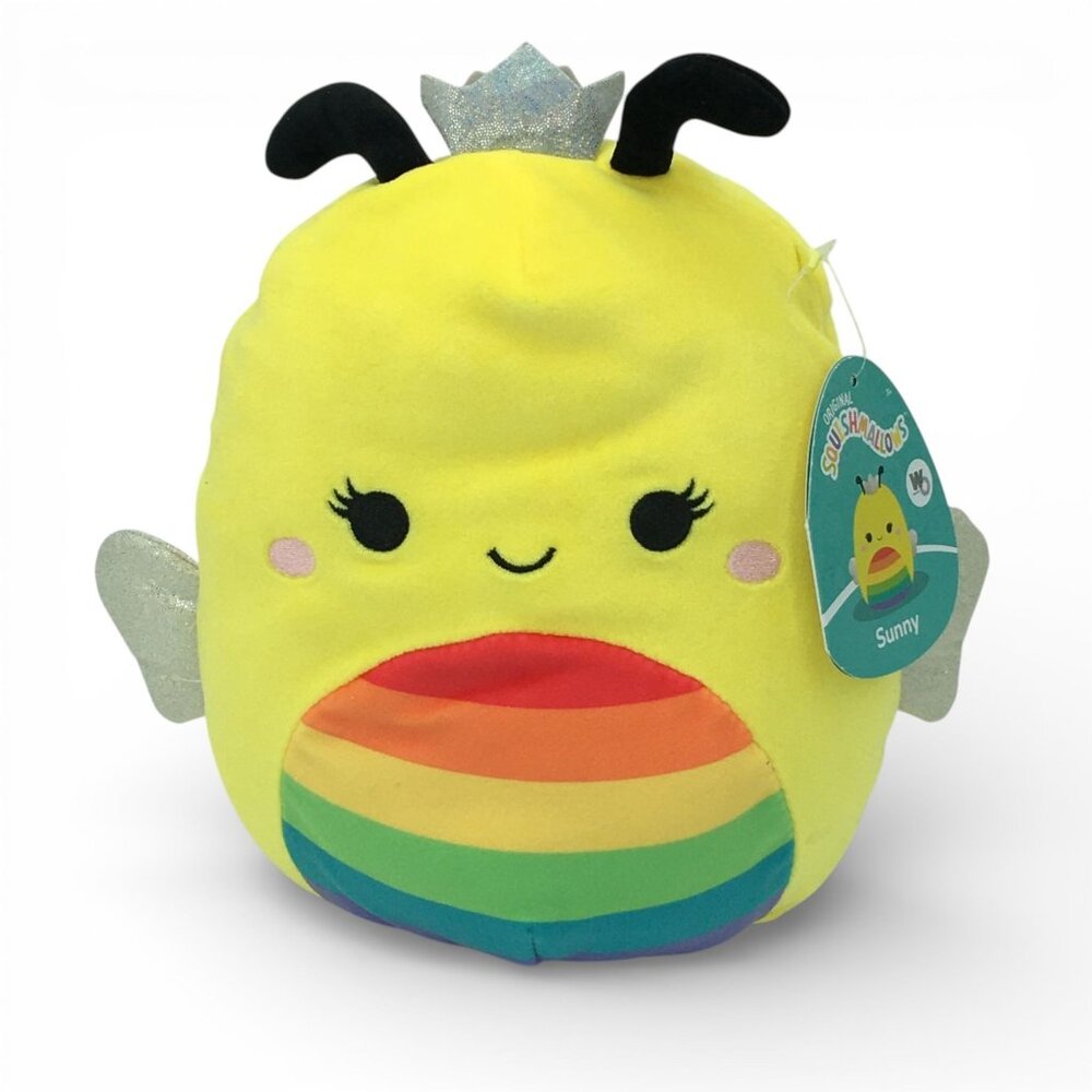 Squishmallows Sunny the Rainbow Bee Pride Collection NEW 2023 Kellyoty 8 inch